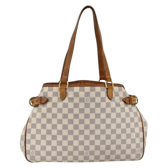 LOUIS VUITTON Damier Azur Batignolles Horizontal Tote Bag N48172 LV Auth AMZ302