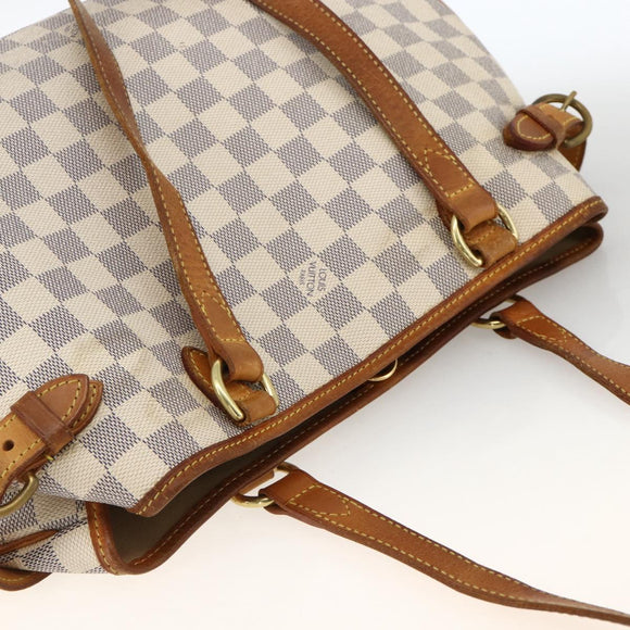 LOUIS VUITTON Damier Azur Batignolles Horizontal Tote Bag N48172 LV Auth AMZ302