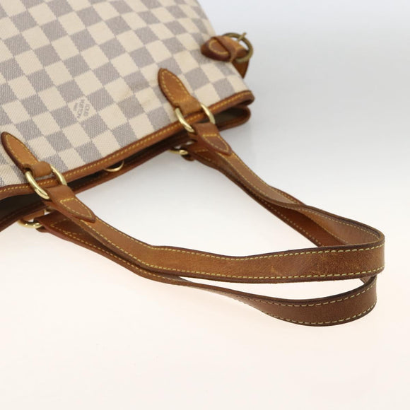 LOUIS VUITTON Damier Azur Batignolles Horizontal Tote Bag N48172 LV Auth AMZ302