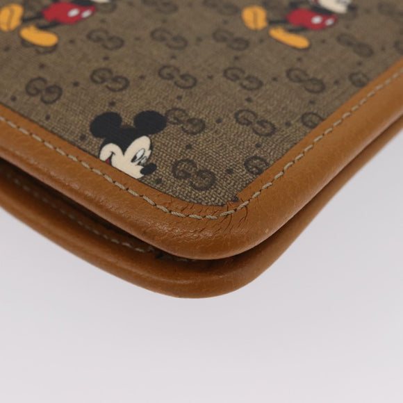 GUCCI Disney Collaboration Micro GG Supreme Bag PVC 602552 2067 Auth AMZ307M