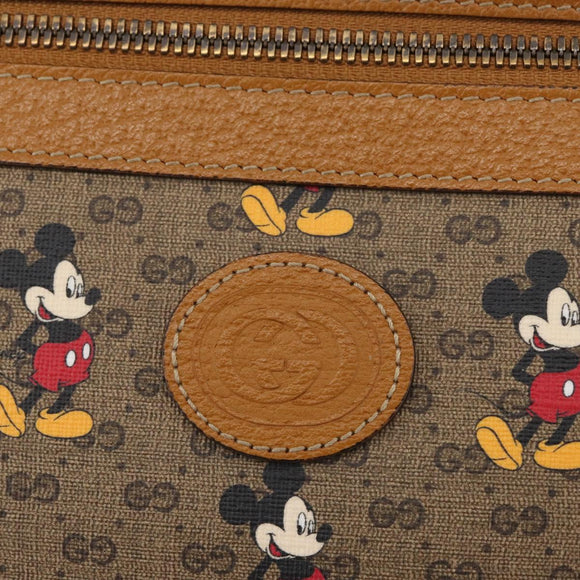 GUCCI Disney Collaboration Micro GG Supreme Bag PVC 602552 2067 Auth AMZ307M