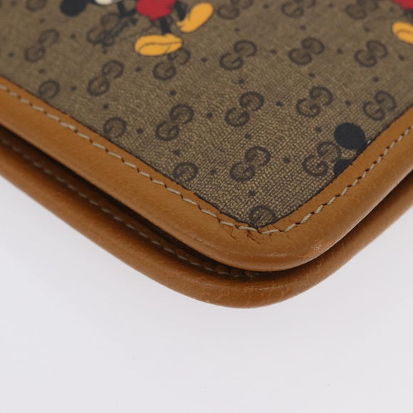 GUCCI Disney Collaboration Micro GG Supreme Bag PVC 602552 2067 Auth AMZ307M