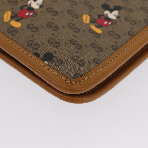 GUCCI Disney Collaboration Micro GG Supreme Bag PVC 602552 2067 Auth AMZ307M