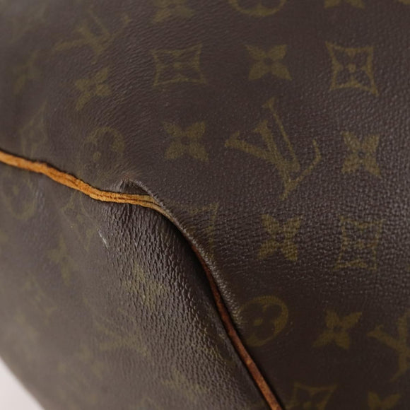 LOUIS VUITTON Monogram Keepall 55 Boston Bag M41424 LV Auth AMZ308