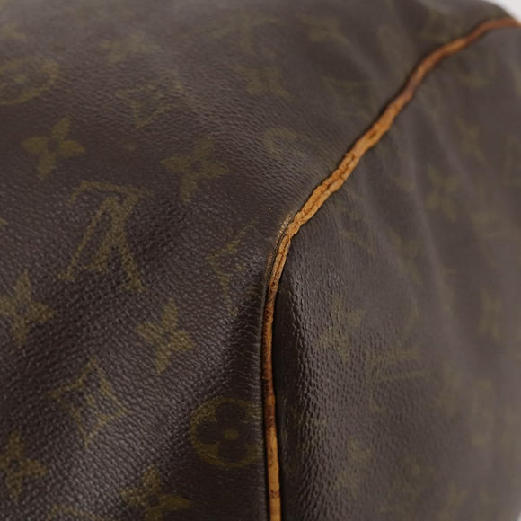 LOUIS VUITTON Monogram Keepall 55 Boston Bag M41424 LV Auth AMZ308