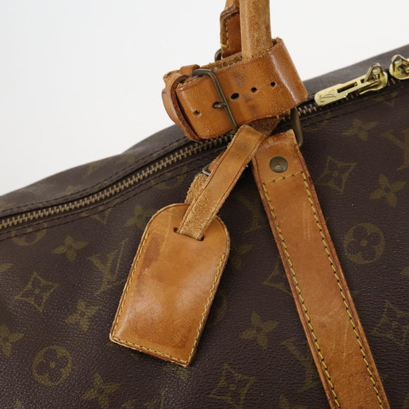 LOUIS VUITTON Monogram Keepall 55 Boston Bag M41424 LV Auth AMZ308