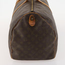 LOUIS VUITTON Monogram Keepall 55 Boston Bag M41424 LV Auth AMZ308-3