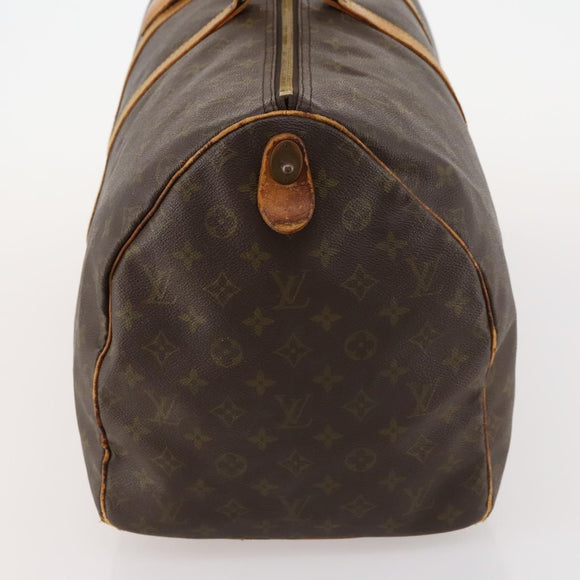 LOUIS VUITTON Monogram Keepall 55 Boston Bag M41424 LV Auth AMZ308