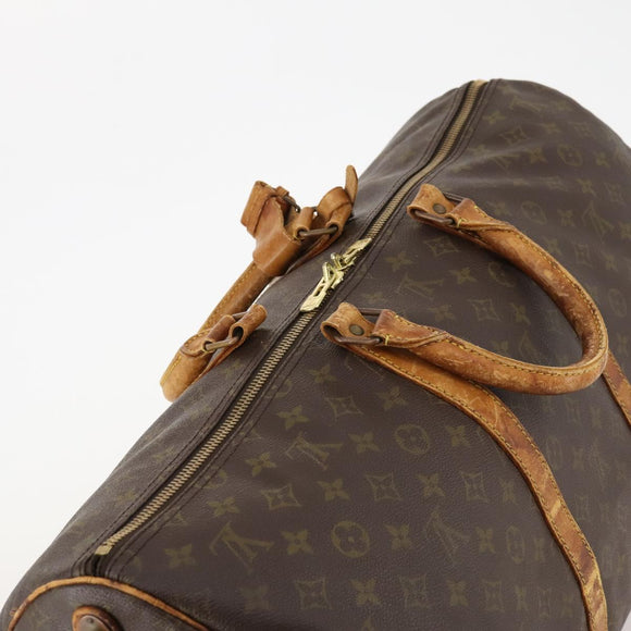 LOUIS VUITTON Monogram Keepall 55 Boston Bag M41424 LV Auth AMZ308