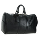 LOUIS VUITTON Epi Keepall 45 Boston Bag Black M42972 LV Auth AMZ311A-1