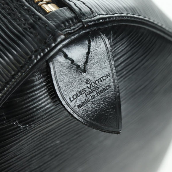 LOUIS VUITTON Epi Keepall 45 Boston Bag Black M42972 LV Auth AMZ311A