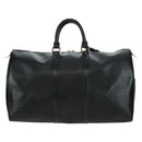 LOUIS VUITTON Epi Keepall 45 Boston Bag Black M42972 LV Auth AMZ311A-2