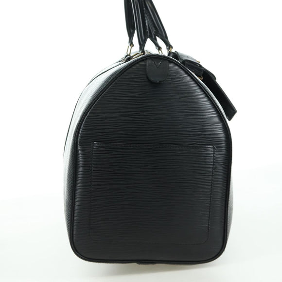 LOUIS VUITTON Epi Keepall 45 Boston Bag Black M42972 LV Auth AMZ311A
