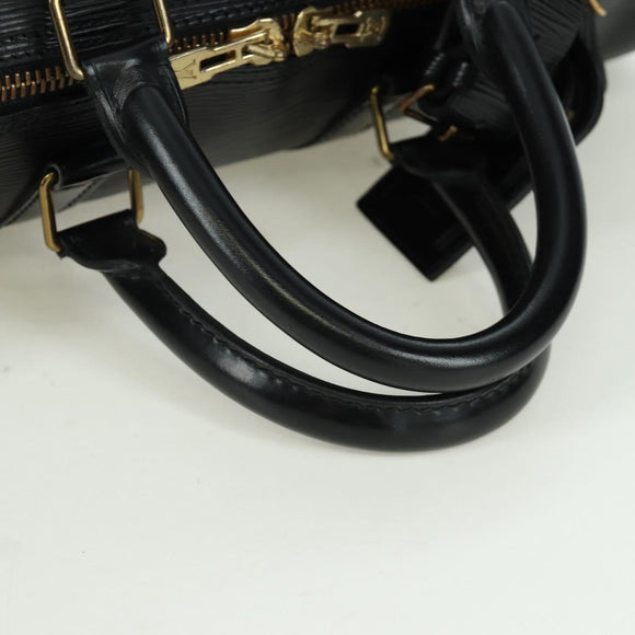 LOUIS VUITTON Epi Keepall 45 Boston Bag Black M42972 LV Auth AMZ311A