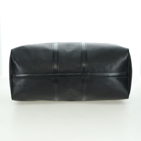 LOUIS VUITTON Epi Keepall 45 Boston Bag Black M42972 LV Auth AMZ311A