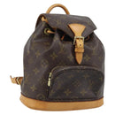 LOUIS VUITTON Monogram Montsouris PM Rucksack M51137 LV Auth AMZ312-1