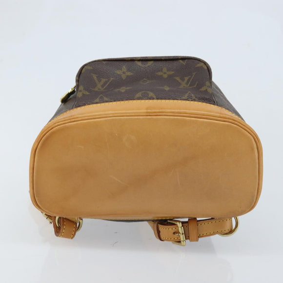 LOUIS VUITTON Monogram Montsouris PM Rucksack M51137 LV Auth AMZ312