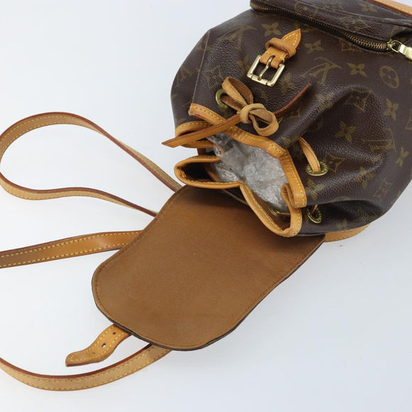LOUIS VUITTON Monogram Montsouris PM Rucksack M51137 LV Auth AMZ312