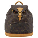 LOUIS VUITTON Monogram Montsouris PM Rucksack M51137 LV Auth AMZ312-13