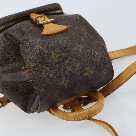 LOUIS VUITTON Monogram Montsouris PM Rucksack M51137 LV Auth AMZ312