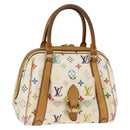 LOUIS VUITTON Monogram Multicolor Priscilla Hand Bag White M40096 LV Auth AMZ313A-1