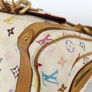 LOUIS VUITTON Monogram Multicolor Priscilla Hand Bag White M40096 LV Auth AMZ313A-9
