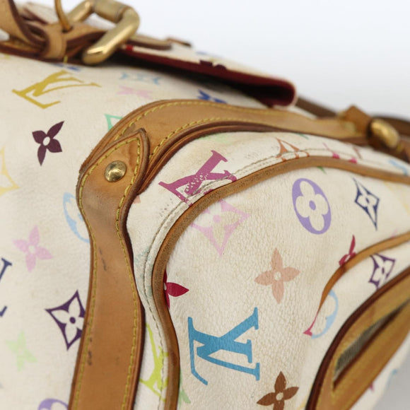 LOUIS VUITTON Monogram Multicolor Priscilla Hand Bag White M40096 LV Auth AMZ313A