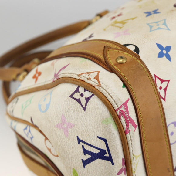 LOUIS VUITTON Monogram Multicolor Priscilla Hand Bag White M40096 LV Auth AMZ313A