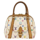 LOUIS VUITTON Monogram Multicolor Priscilla Hand Bag White M40096 LV Auth AMZ313A-13