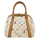LOUIS VUITTON Monogram Multicolor Priscilla Hand Bag White M40096 LV Auth AMZ313A-2