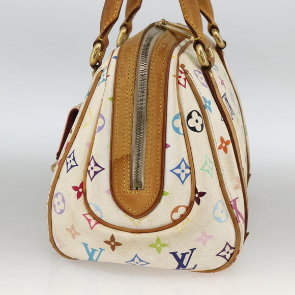 LOUIS VUITTON Monogram Multicolor Priscilla Hand Bag White M40096 LV Auth AMZ313A
