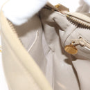 CHANEL Matelasse Chain Shoulder Bag Lamb Skin Ivory Gold CC Auth AMZ315-19