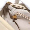 CHANEL Matelasse Chain Shoulder Bag Lamb Skin Ivory Gold CC Auth AMZ315-20