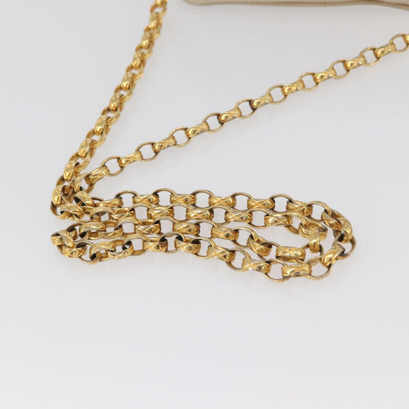 CHANEL Matelasse Chain Shoulder Bag Lamb Skin Ivory Gold CC Auth AMZ315