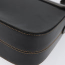 Burberrys Nova Check Shoulder Bag PVC Leather Black Gold Auth AMZ334-16