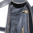 Burberrys Nova Check Shoulder Bag PVC Leather Black Gold Auth AMZ334-19