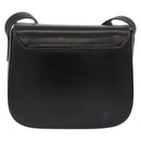 Burberrys Nova Check Shoulder Bag PVC Leather Black Gold Auth AMZ334-2