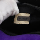 CHANEL V Stitch Pearl Shoulder Bag Nylon Purple Gold CC Auth AMZ336-24