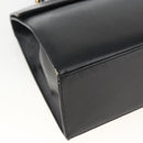 Christian Dior Hand Bag Leather 2way Black Gold Auth AMZ338A-16