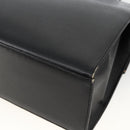 Christian Dior Hand Bag Leather 2way Black Gold Auth AMZ338A-17