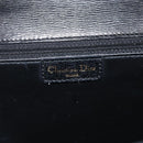 Christian Dior Hand Bag Leather 2way Black Gold Auth AMZ338A-10