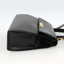 Christian Dior Hand Bag Leather 2way Black Gold Auth AMZ338A-4