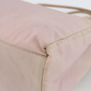 PRADA Handtas Nylon Roze Zilver Auth AMZ341-9