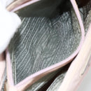 PRADA Handtas Nylon Roze Zilver Auth AMZ341-23