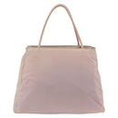 PRADA Handtas Nylon Roze Zilver Auth AMZ341-2