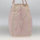 PRADA Handtas Nylon Roze Zilver Auth AMZ341-4