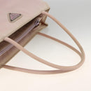 PRADA Handtas Nylon Roze Zilver Auth AMZ341-7