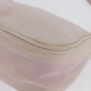 PRADA Accessory Pouch Nylon Pink Silver Auth AMZ342-15