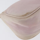 PRADA Accessory Pouch Nylon Pink Silver Auth AMZ342-16