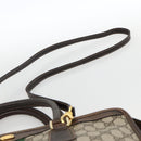 GUCCI GG Supreme Web Sherry Line Hand Bag PVC Red Beige 010 378 Auth AMZ345-10